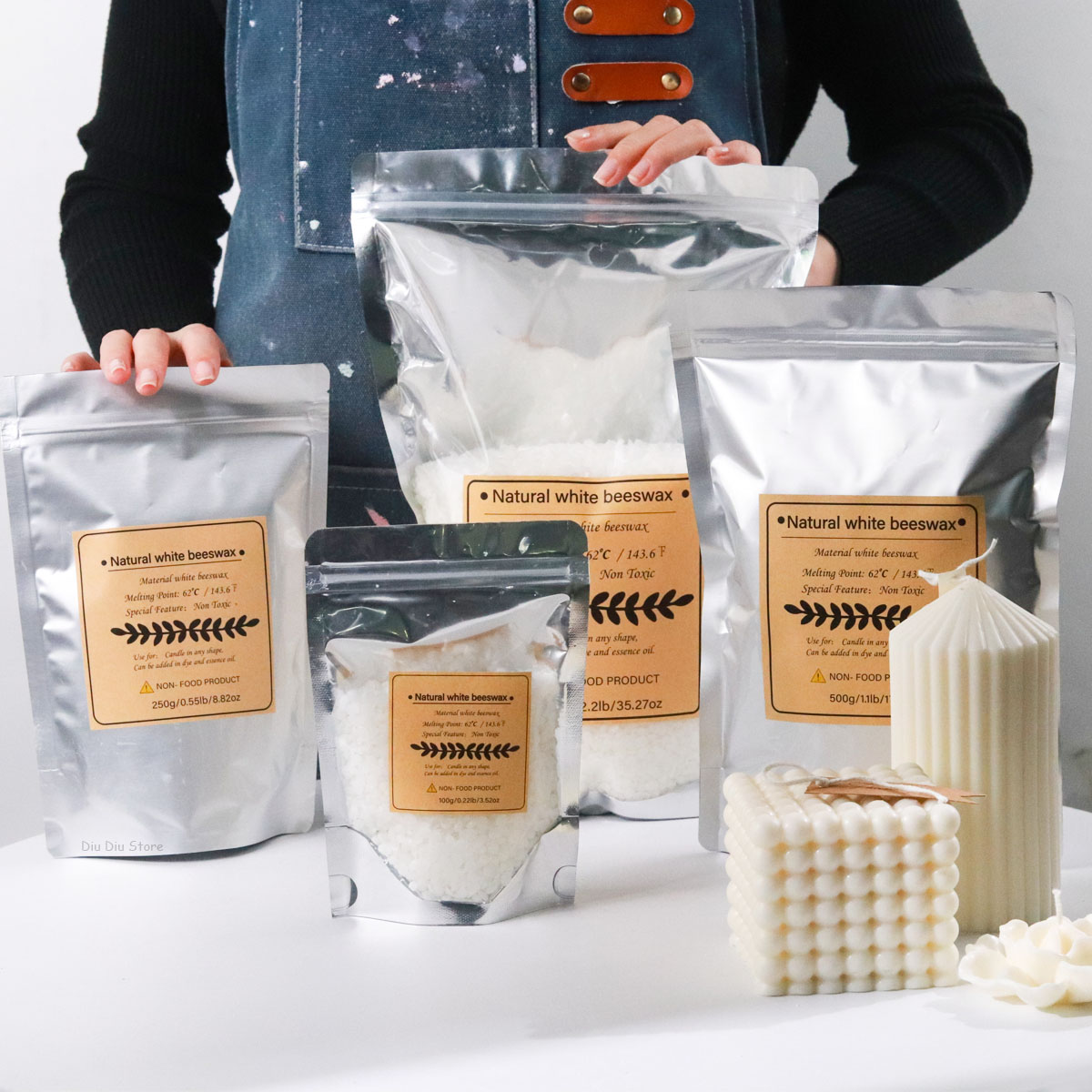 Candle Supplies Bulk - Beyaz Balmumu Saf Doğal Granül Kokulu