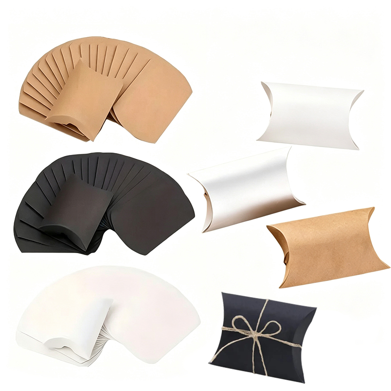 Kraft Paper Box - 50/100 adet çok renkli Kraft kağıt