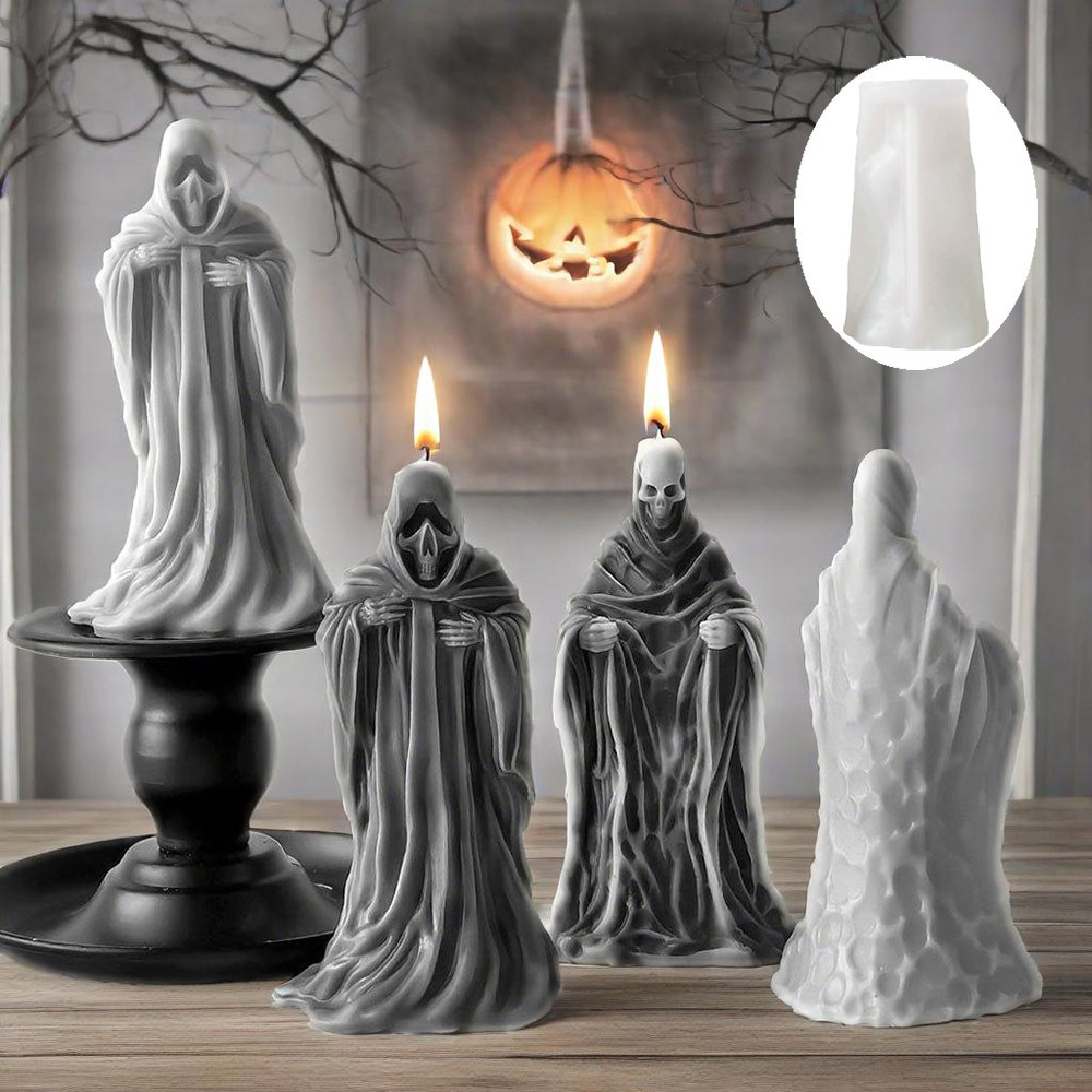 Candle Supplies Storage - 3D İskelet Kokulu Mum Silikon Kalıp