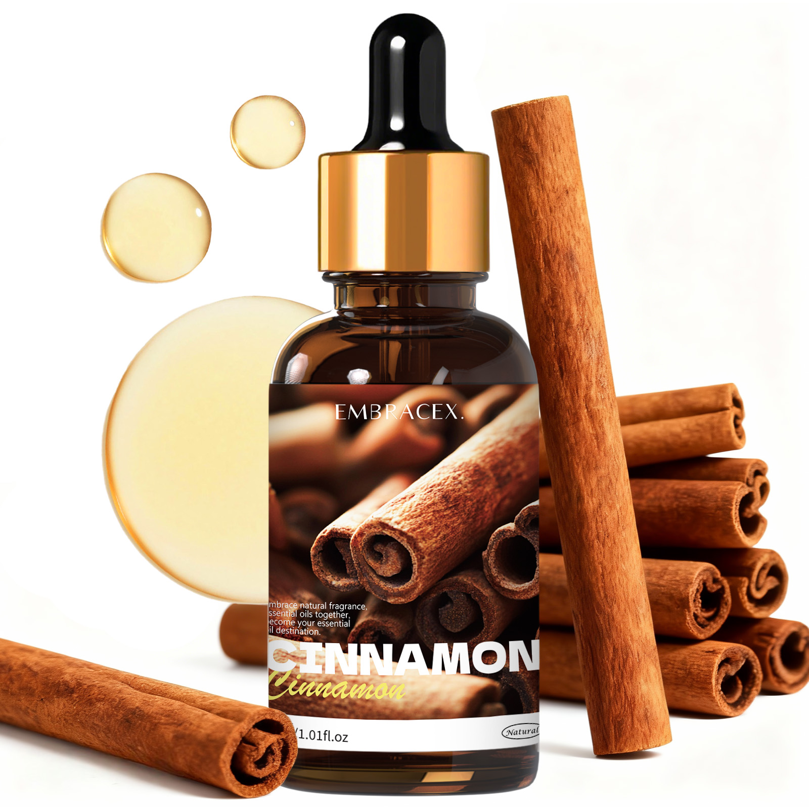 Candle Supplies Essential Oils - 30ml Tarçın Saf Bitki Esansiyel Yağı,