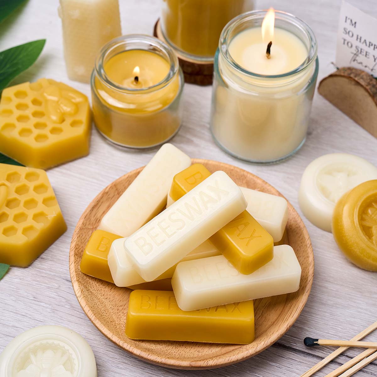 1 adet/5 adet Sarı Beyaz Balmu - Candle Supplies Bulk incelemesi ve fiyatı