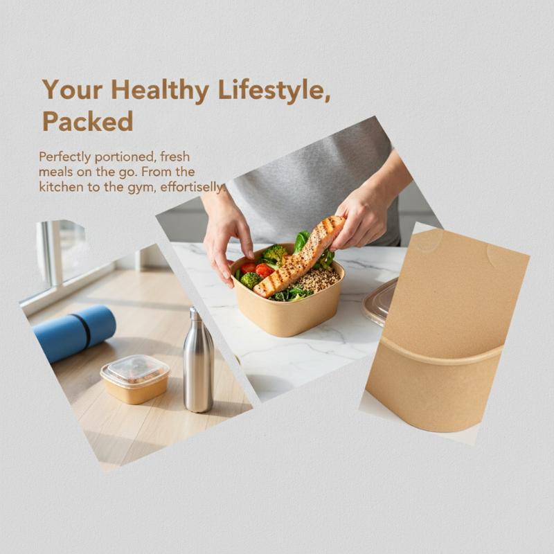 Tek Kullanımlık Kare Kraft Kağ - Kraft Paper Box incelemesi ve fiyatı