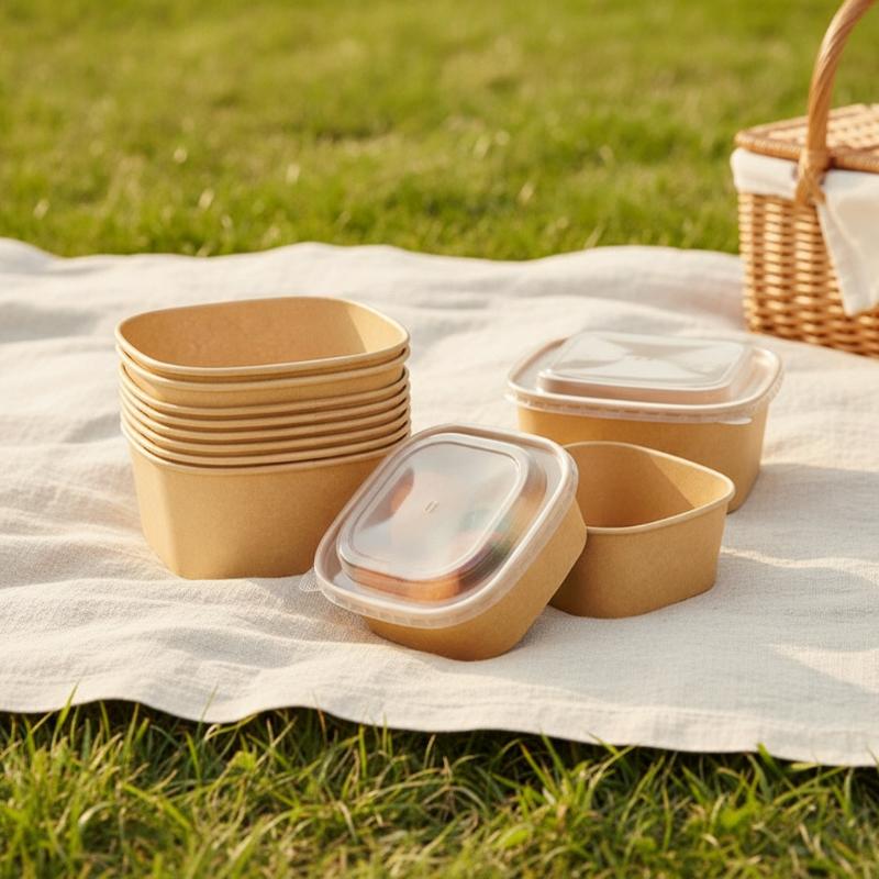 Tek Kullanımlık Kare Kraft Kağ - Kraft Paper Box incelemesi ve fiyatı