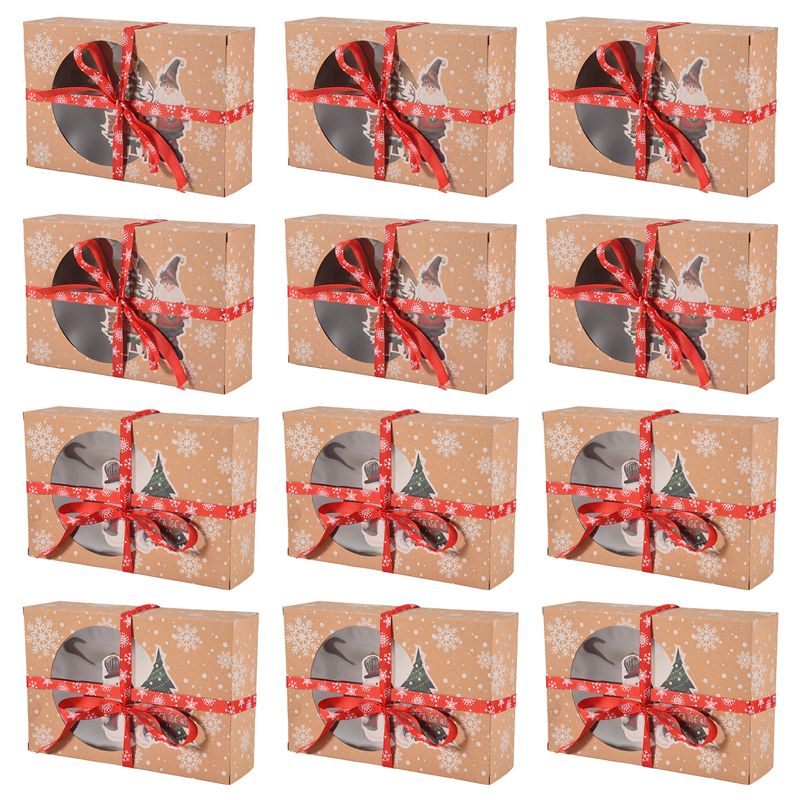 AS60-12 Adet Noel Kurabiye Kut - Kraft Paper Box incelemesi ve fiyatı