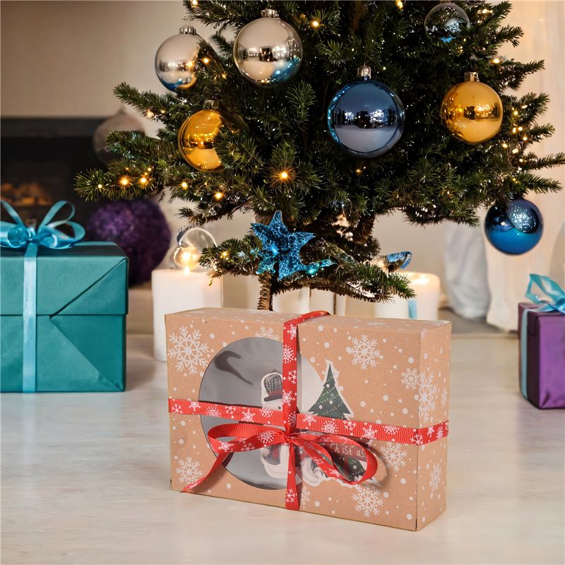AS60-12 Adet Noel Kurabiye Kut - Kraft Paper Box incelemesi ve fiyatı