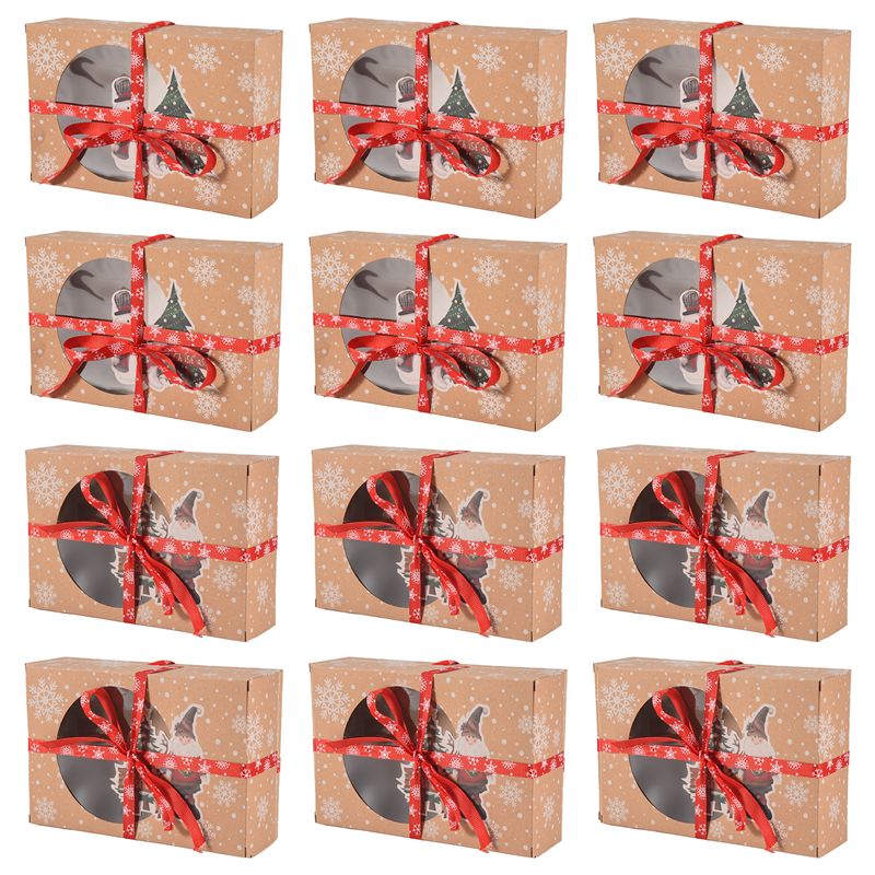 AS60-12 Adet Noel Kurabiye Kut - Kraft Paper Box incelemesi ve fiyatı