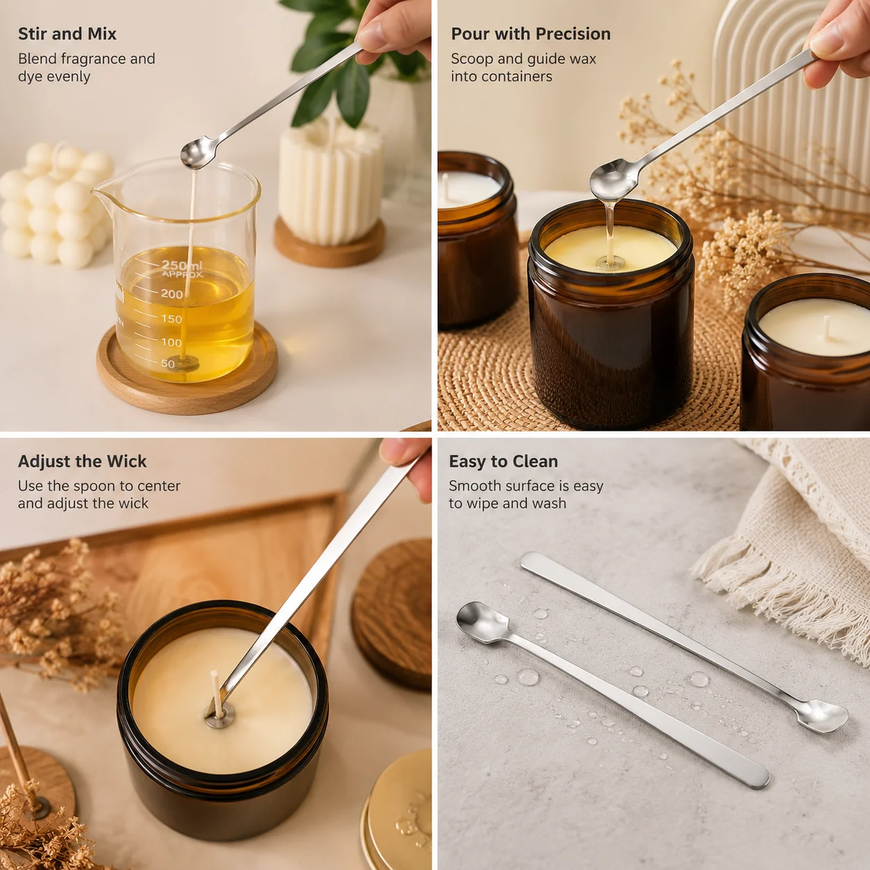 1/2 adet paslanmaz çelik mum y - Candle Supplies Bulk incelemesi ve fiyatı