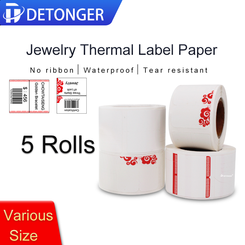 DETONGER Termal Jelwery Etiket - Sticker Label Template incelemesi ve fiyatı