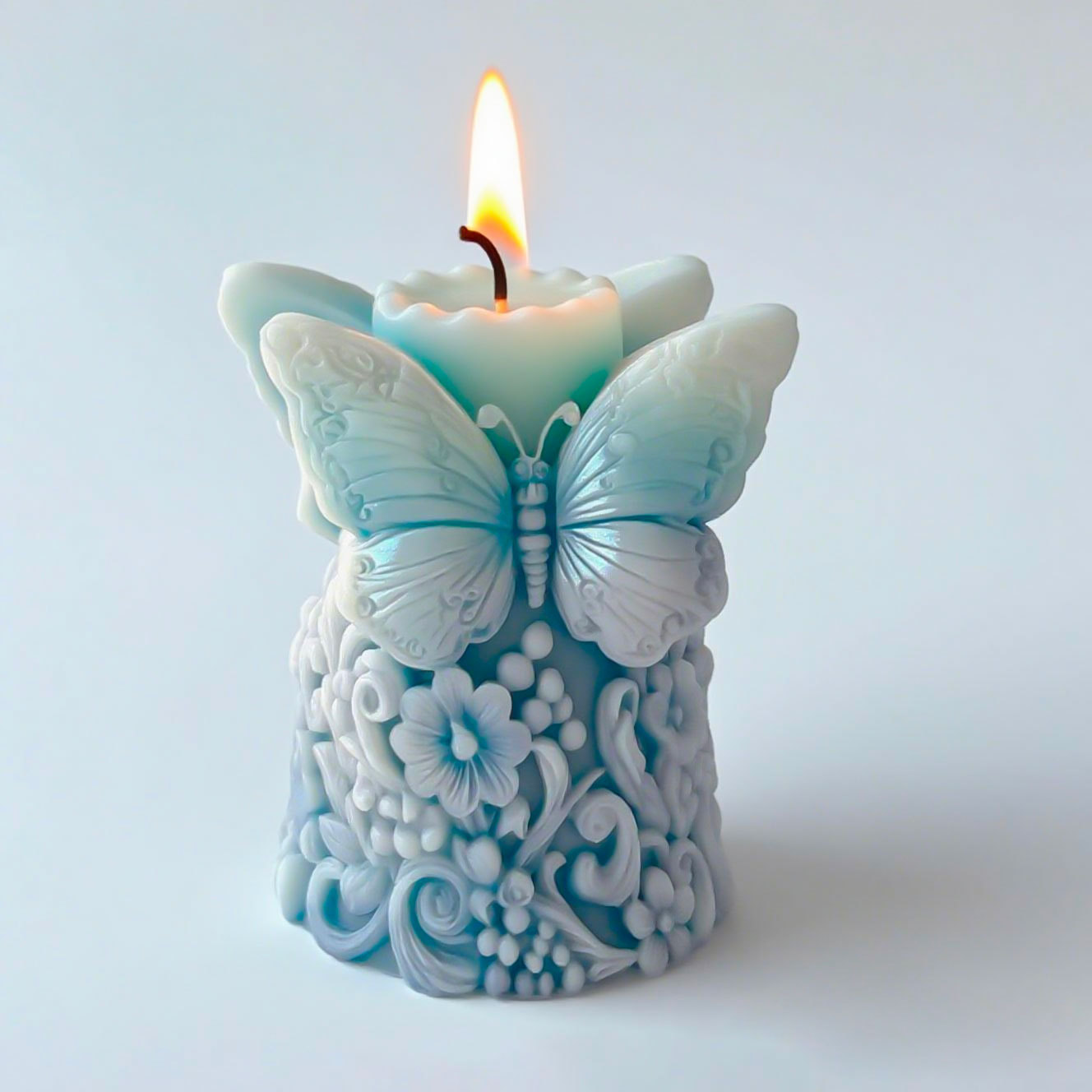 3D Kelebek Çiçekler Rölyef Sil - Candle Supplies Storage incelemesi ve fiyatı