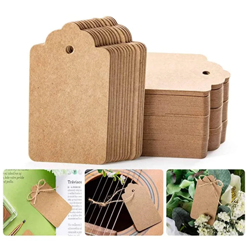 100 adet Kraft Kağıt Etiket, İ - Kraft Paper Box incelemesi ve fiyatı