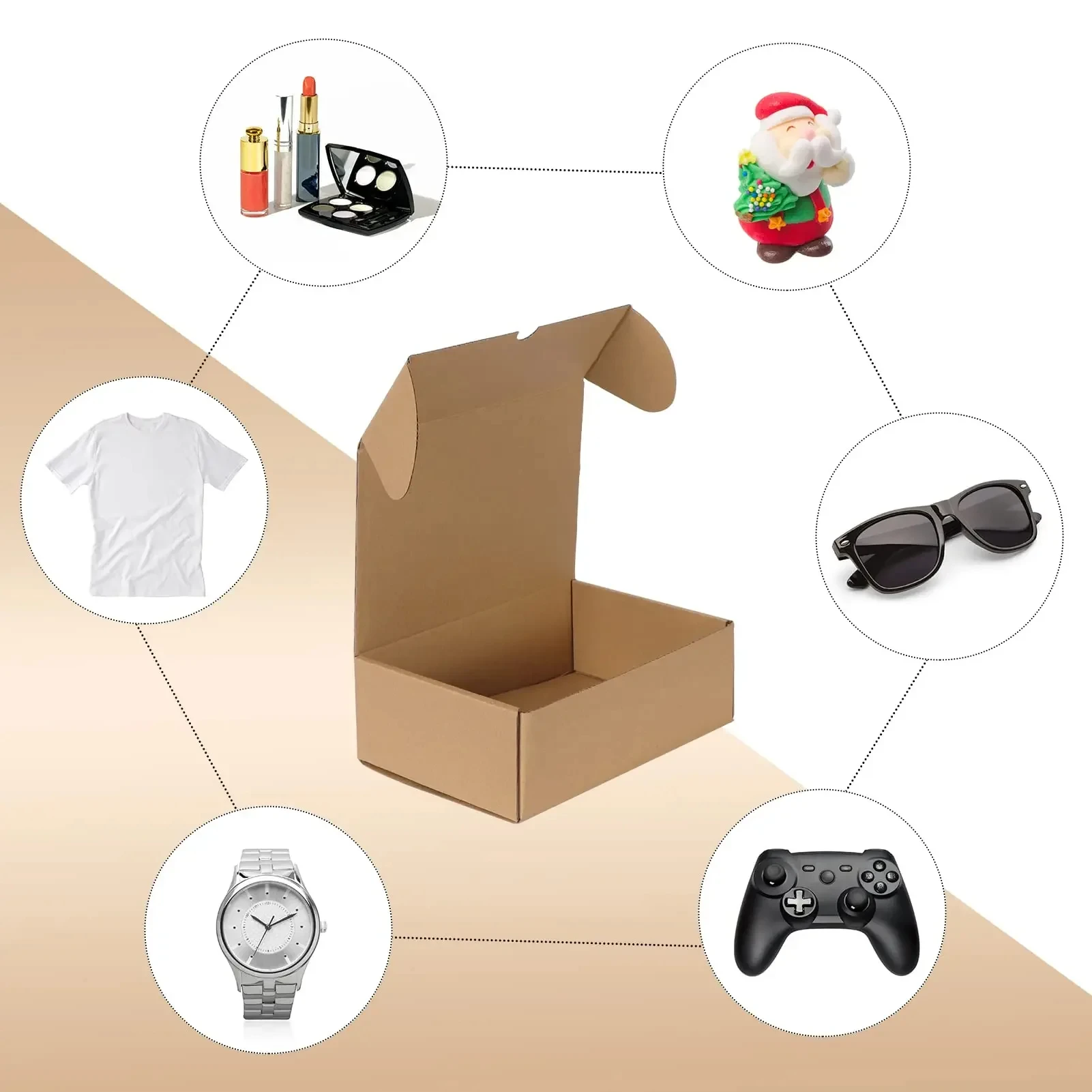 10/20 adet oluklu kutu posta g - Kraft Paper Box incelemesi ve fiyatı