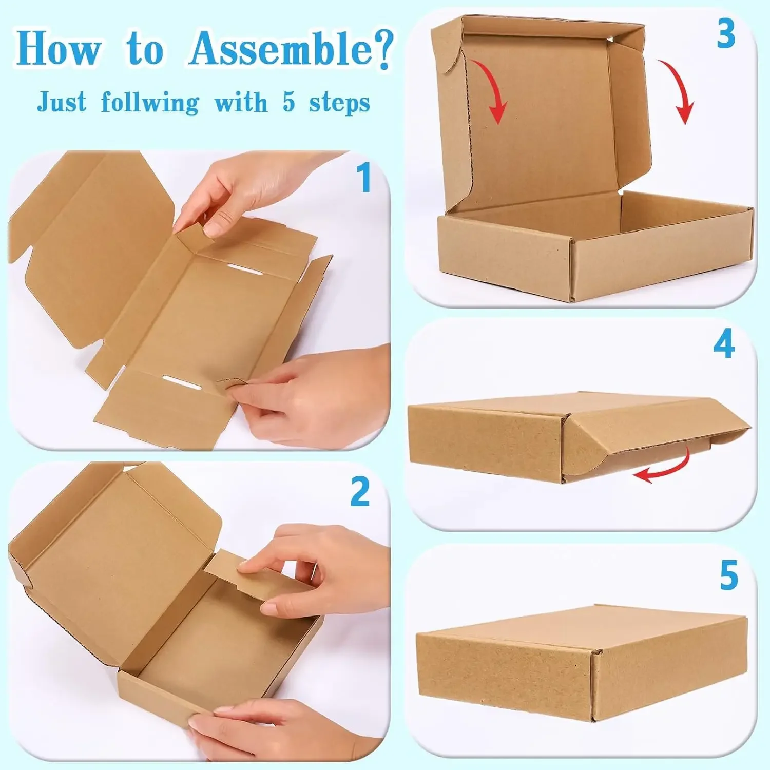 10/20 adet oluklu kutu posta g - Kraft Paper Box incelemesi ve fiyatı