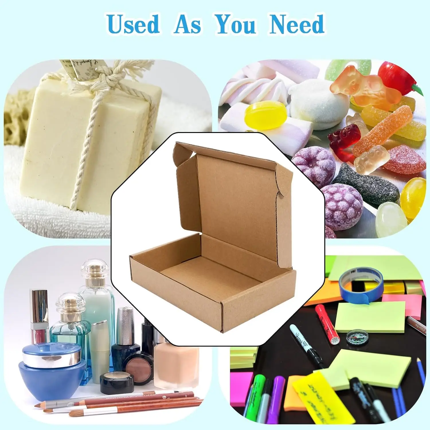 10/20 adet oluklu kutu posta g - Kraft Paper Box incelemesi ve fiyatı