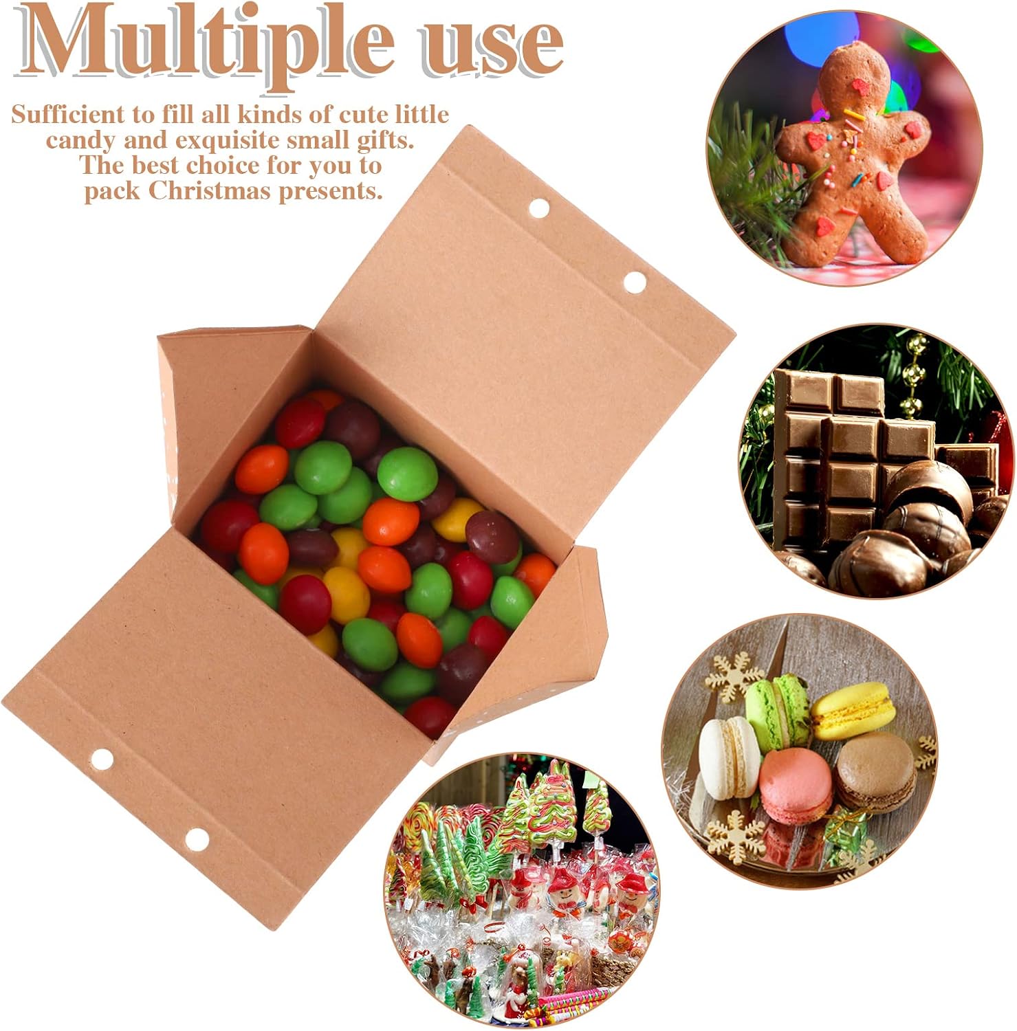 10/50 adetlik Noel Hediye Poşe - Kraft Paper Box incelemesi ve fiyatı
