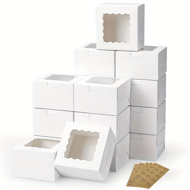10 adet Kraft kağıt kek şeker  - Kraft Paper Box incelemesi ve fiyatı